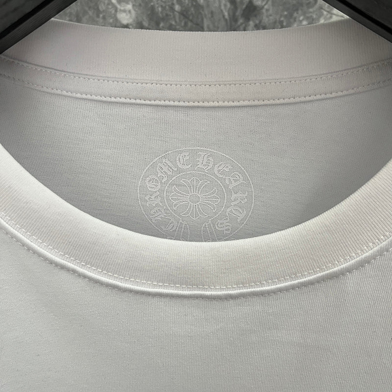 Chrome Hearts Gothic Sleeve Logo Pocket Long Sleeve Tee – White / Black
