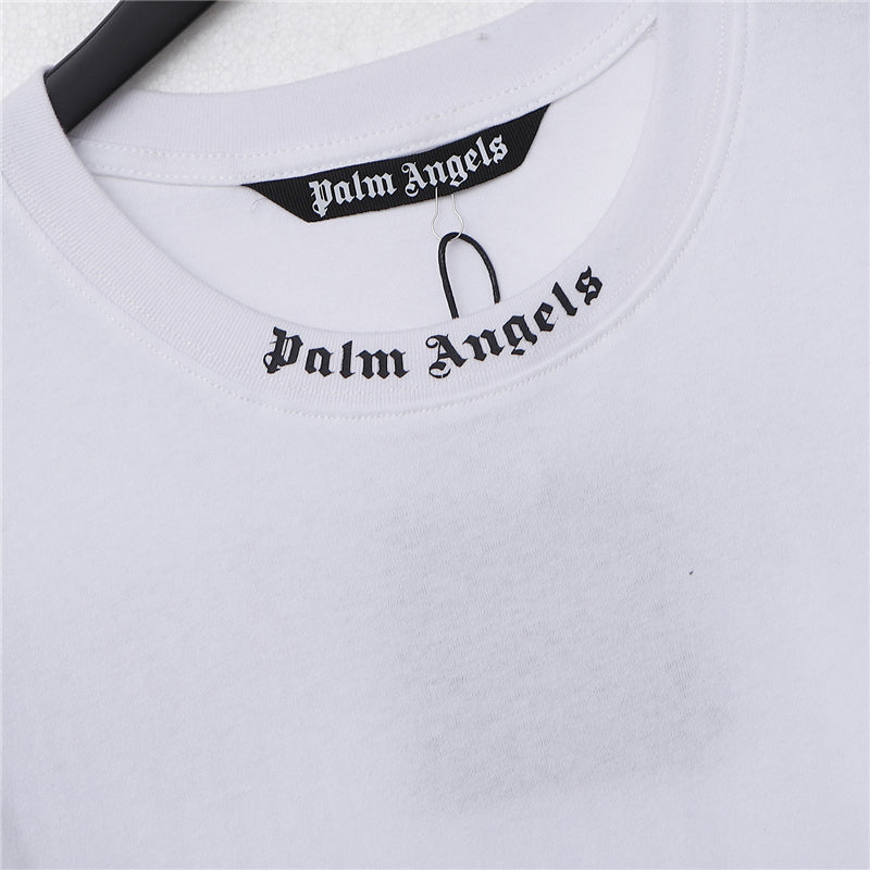 Palm Angels Double-Color Gothic Back Logo T-Shirt – White