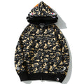 BAPE Camo Shark Double-Zip Hoodie