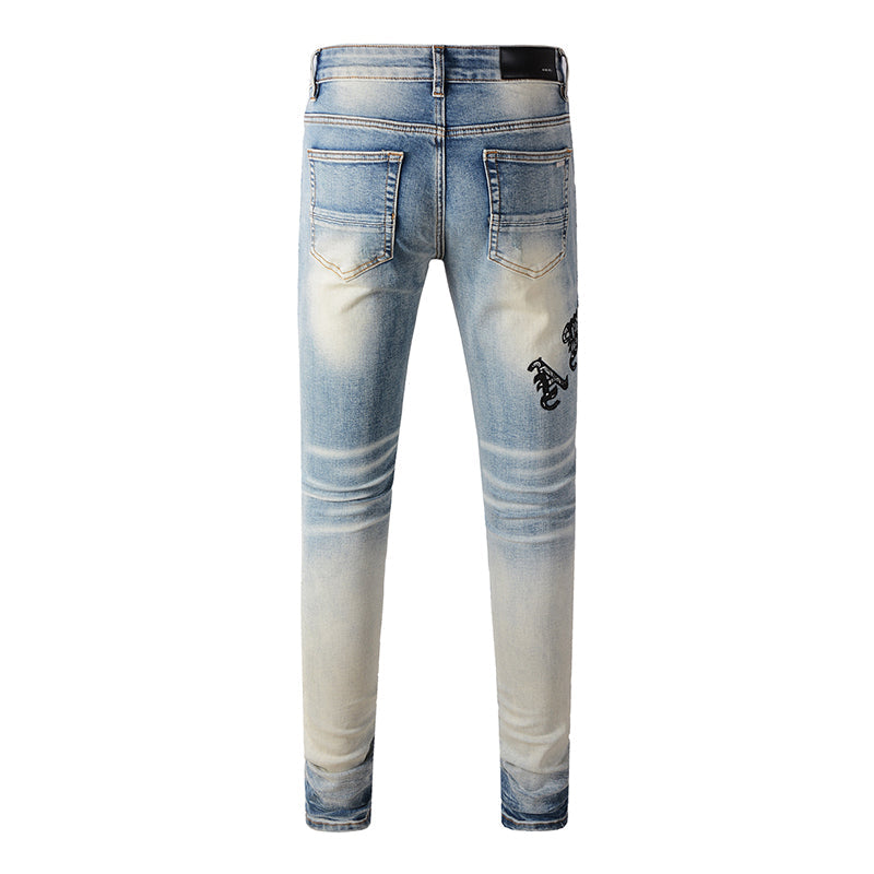 AMIRI Skinny Destroyed Jeans – Full Length Denim