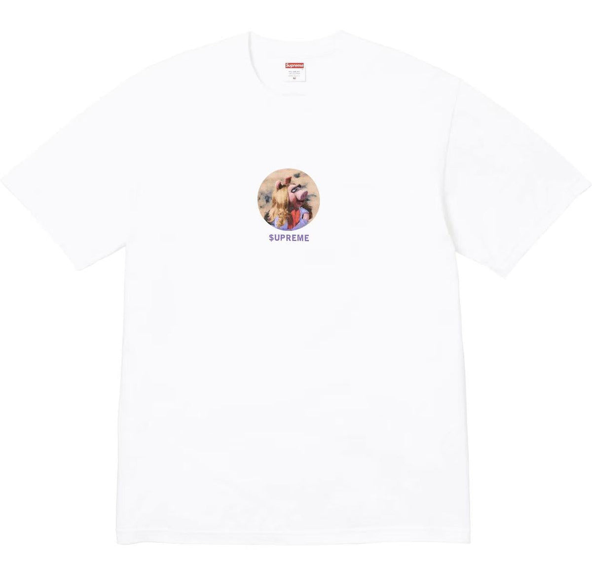 Supreme 25SS Miss Piggy Tee – Black / White