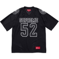 Supreme Spiderweb Football Jersey — Black / White
