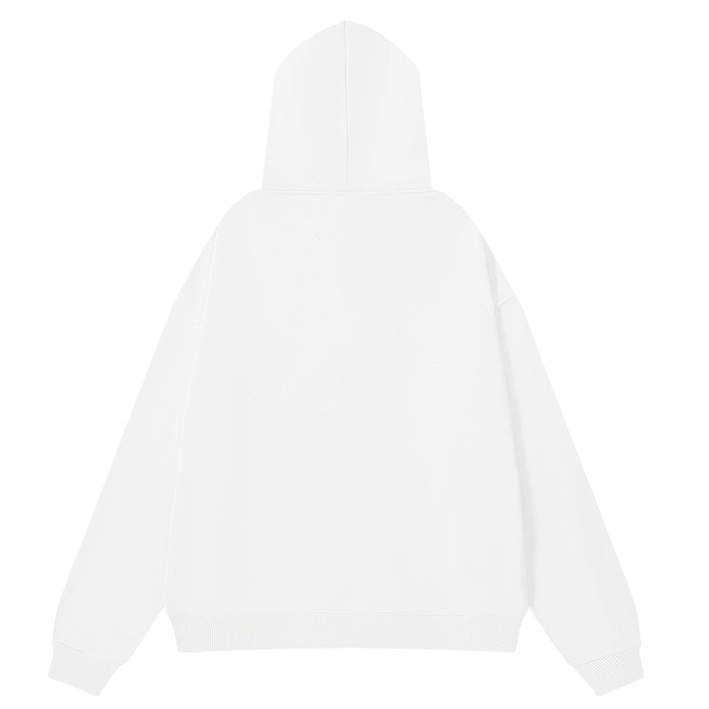 Purple Brand Logo Pattern Hoodie