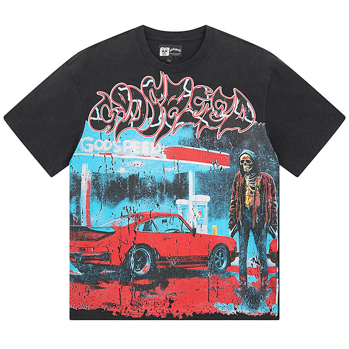 GODSPEED Sunset Drift Layered Graphic T-Shirt – 100% Cotton