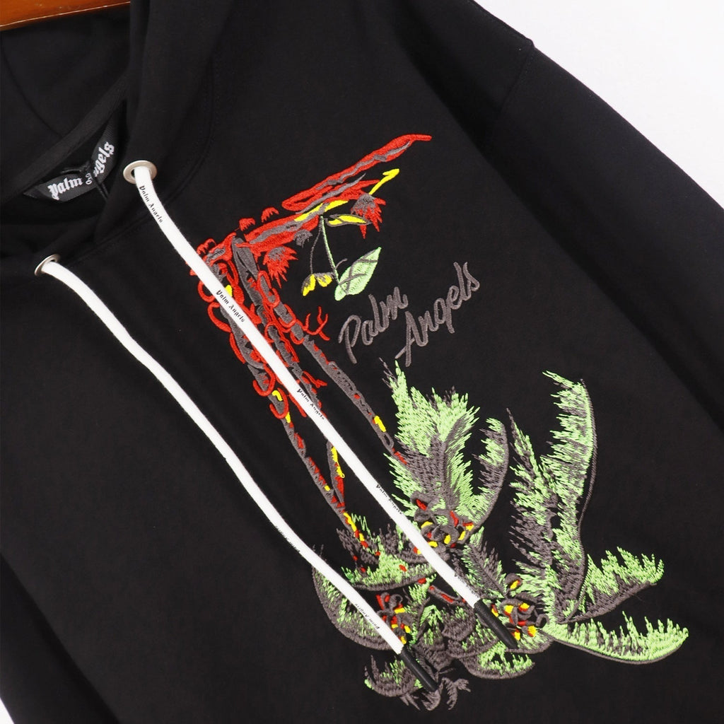 Palm Angels Hoodie – Men's Premium Cotton Hoodie | Pink & Black