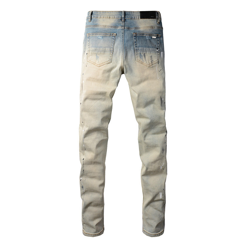 AMIRI Slim Fit Distressed Jeans – Full Length Denim